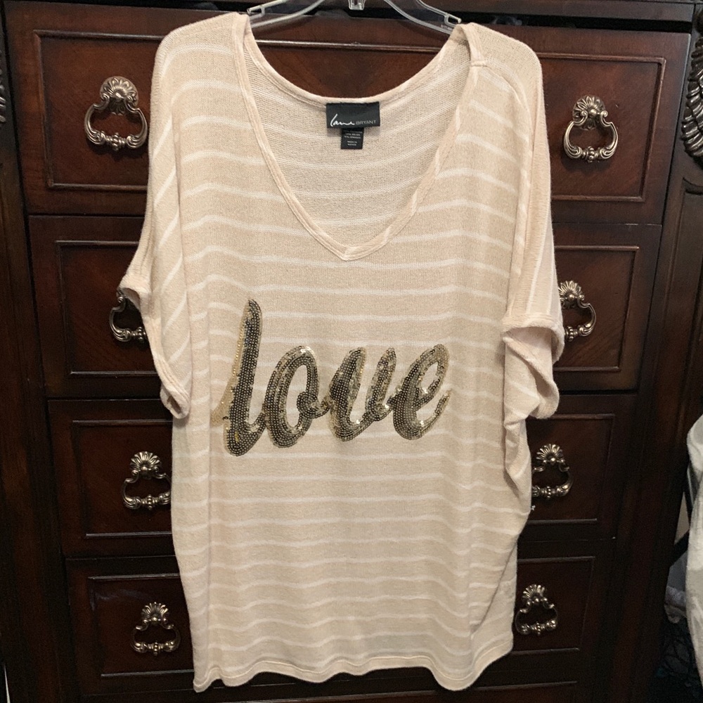 Lane Bryant short sleeve sweather